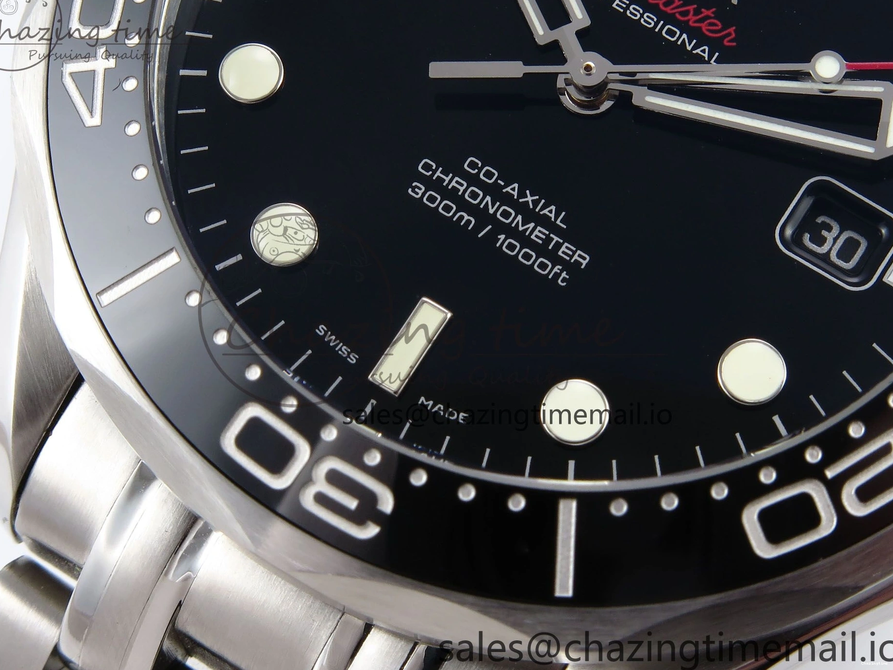 0315 Seamaster Diver 300M OMF 1:1 Best Edition Black Ceramic Black Dial on SS Bracelet A Seasonal 7708